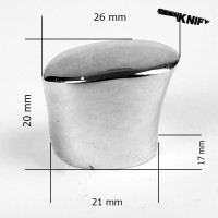 Тыльник для финки (ТФ-7/1) белая бронза